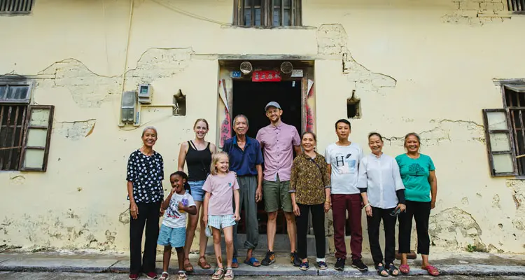 make a raft near the river