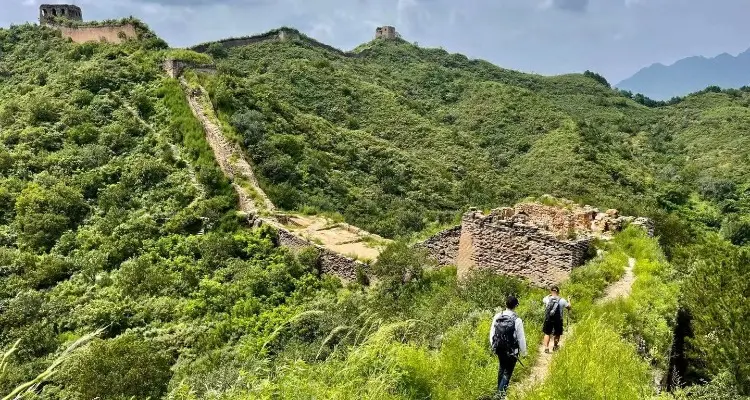 walk on Jiankou section of the Great Wall
