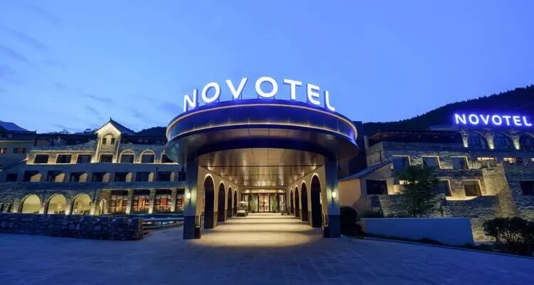 The lodge of the hotel in Mt. Yun