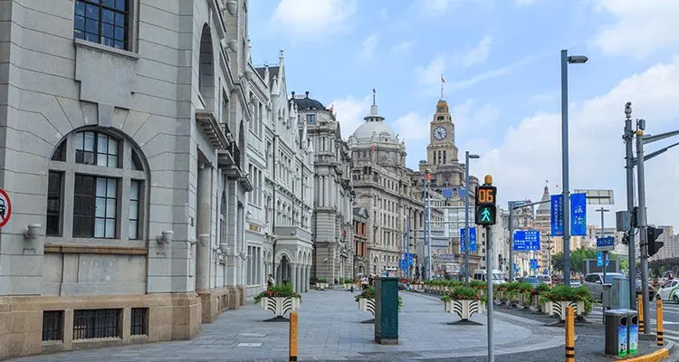the Bund of Shanghai