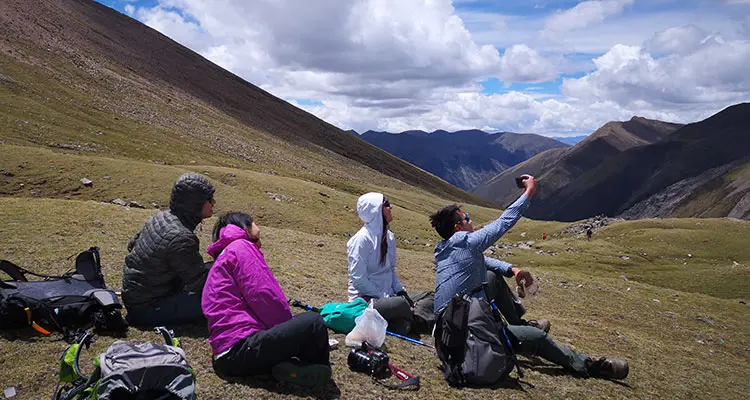 taking photos in the valley