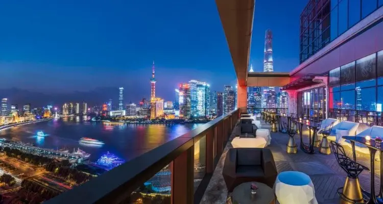 a roof bar with a great view