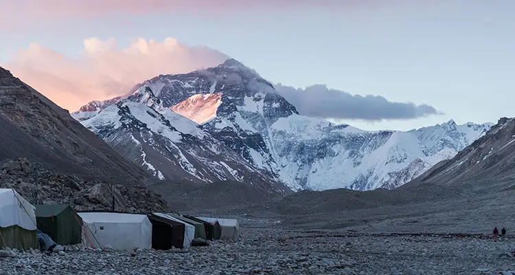 morning sunshine on Mt. Everest
