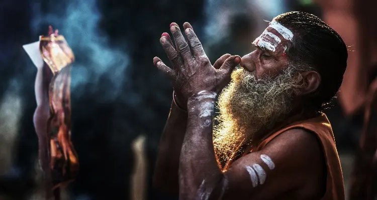 a sadhu in kathmandu