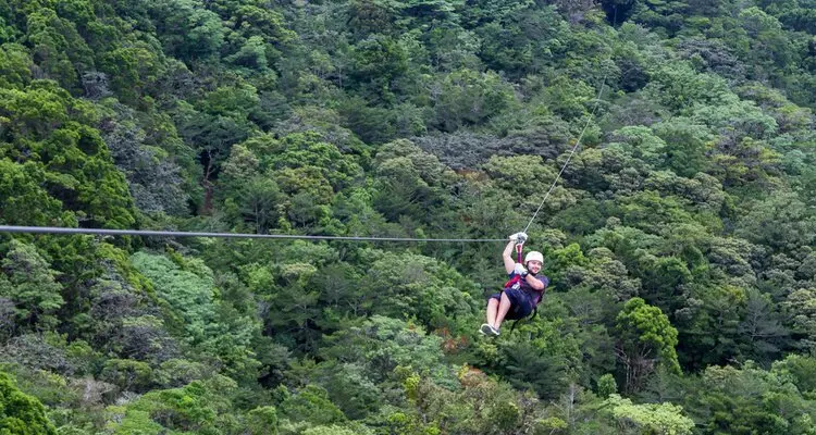 ziplining