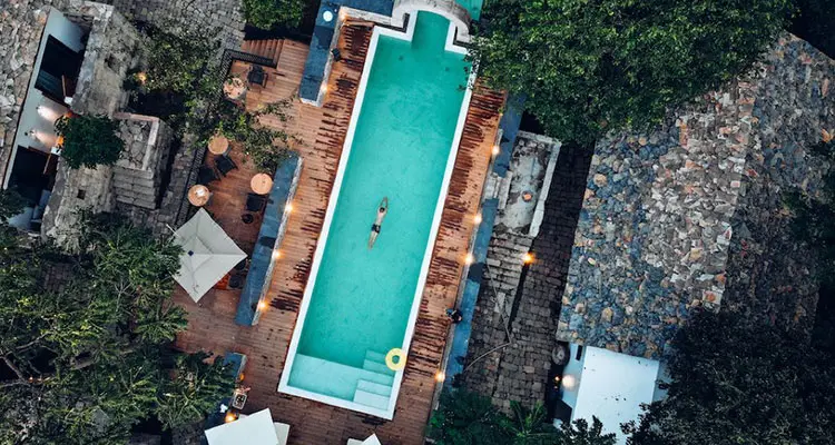 swimming pool of the hotel