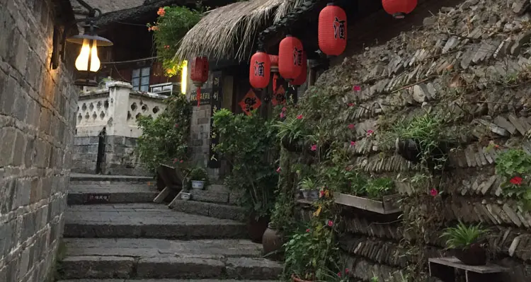 the street of the old town
