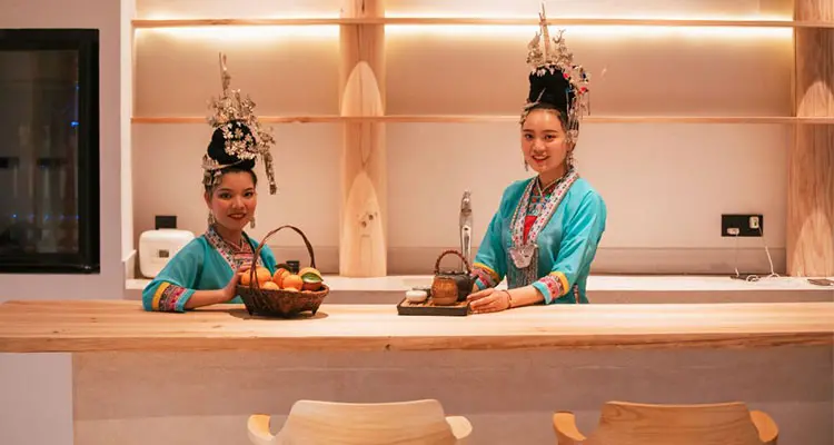 waitresses in the hotel