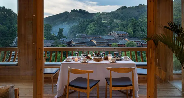 dinning room with the view