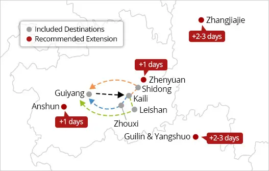 China golden triangle tour extensions