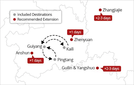 China golden triangle tour extensions