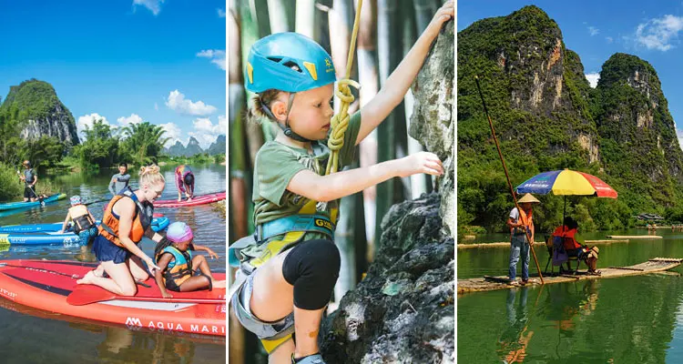 sup and rock climbing