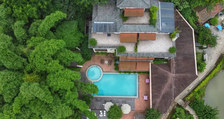 hotel with swimming pool