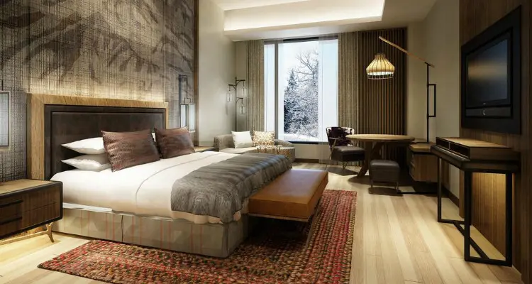 Bedroom of Changbai Crown Plaza Hot Spring Hotel