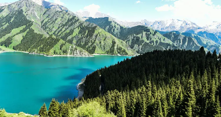 the blue heavenly lake