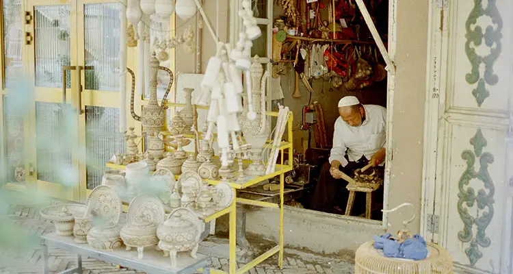 A craftsman in Kashgar