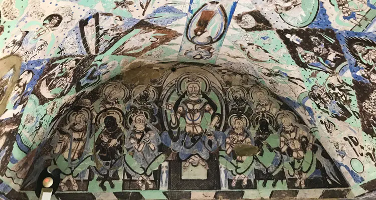 murals in the grottoes