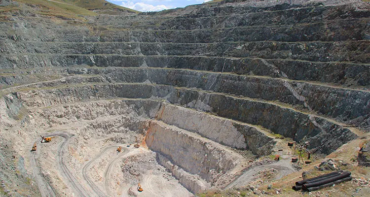 The mining pit