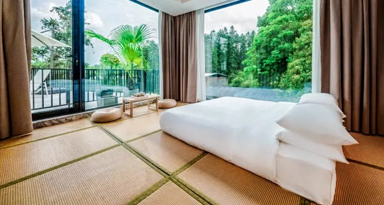 Japanese style room of the Wuyishan Yiqusiangsi Aihu hotel