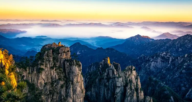 Sunrise on the Yellow Mountains