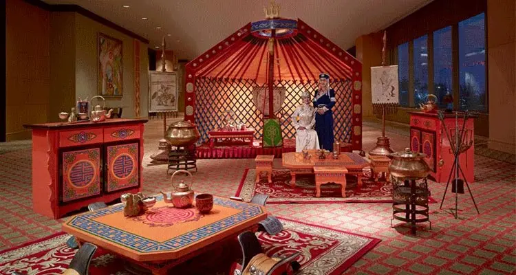 Caravan on the lake bank