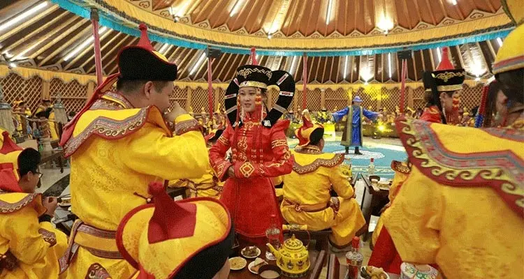 Mongolian banquet dinner