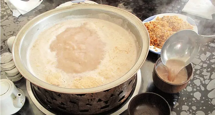 cow milking and milk tea making