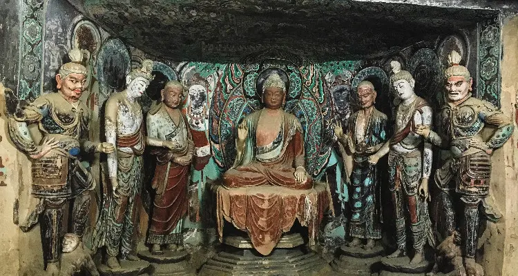 The renowned Mogao Grottoes