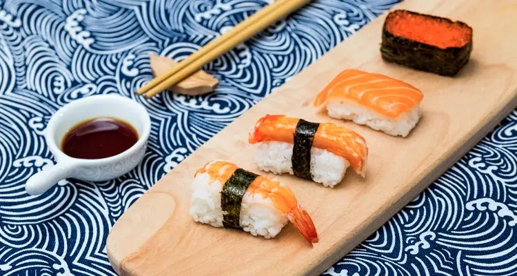 Japanese homemade sushi