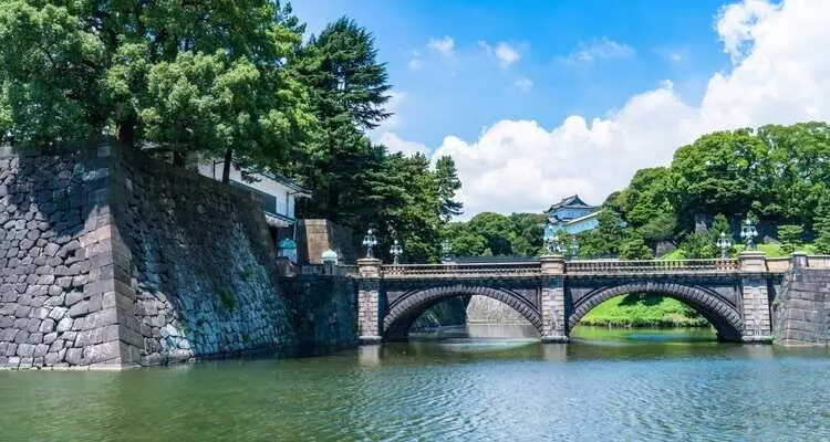 Outside the Imperial Palace in Tokyo