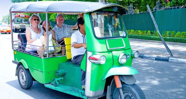 Take a tuktuk ride through the bangkok