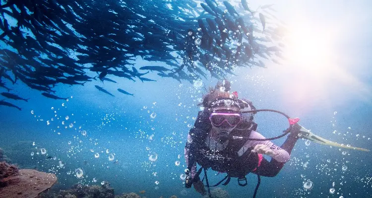 Scuba diving in Nusa Lembongan