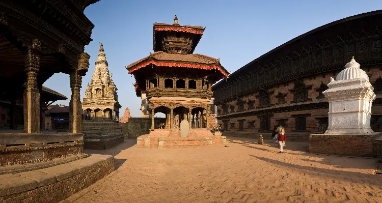 the old temple in Kathmandu