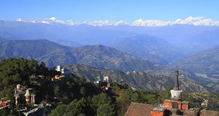 the mountain range of Himalaya