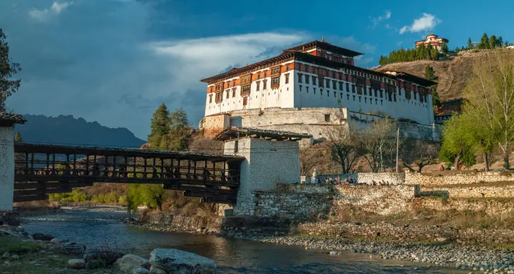 the ancient buildings in Bhutan