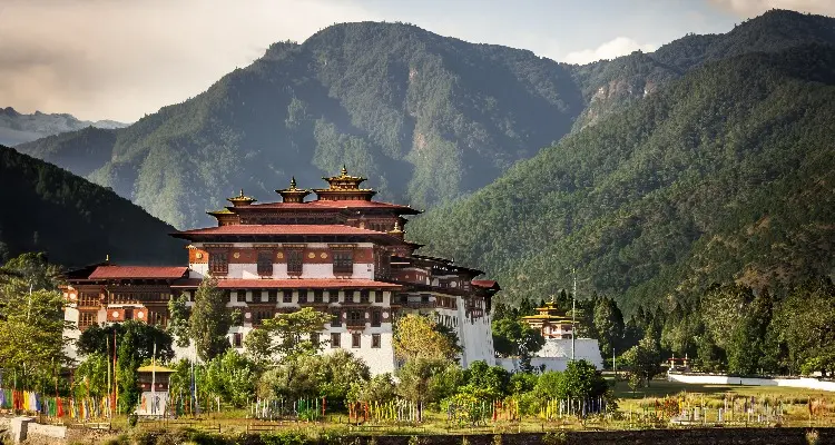 the beautiful dzong in punakha