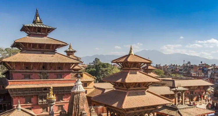 the ancient buildings in Kathmandu