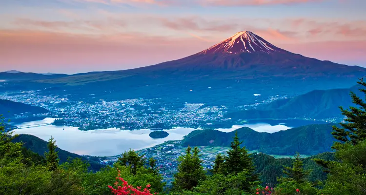view of Mt. Fuji in Hakone