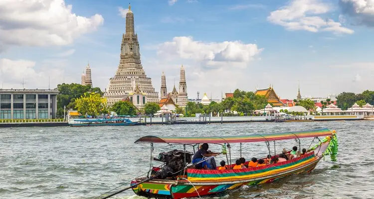 take a long-tail boat ride in Bangkok