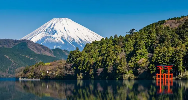 Mt. Fuji and Ashinoko lake